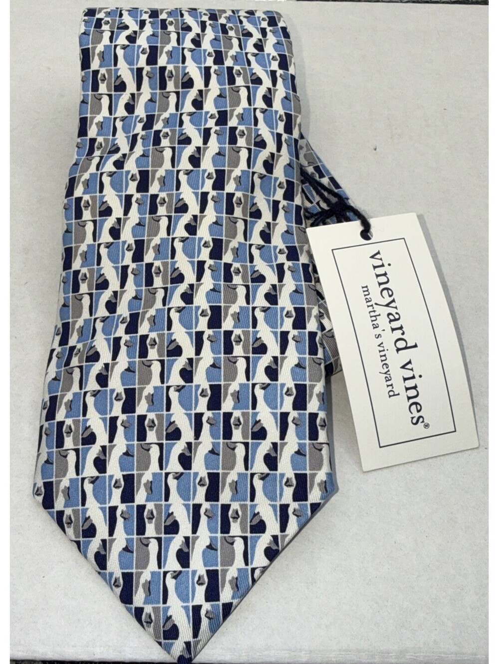 VINEYARD VINES Ducks Duck PRINT MEN'S 100% SILK TIE BNWT!